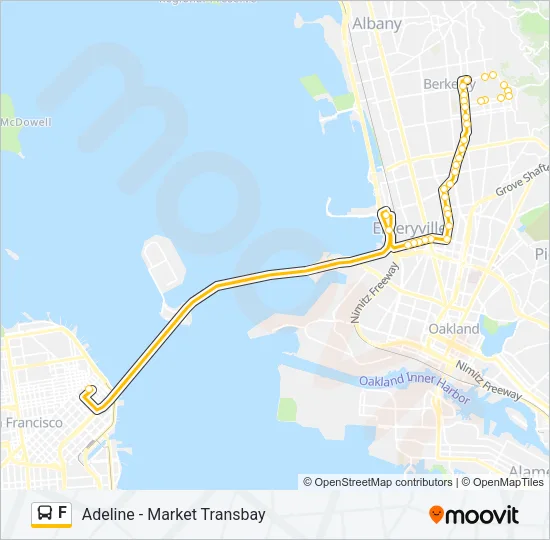 F Bus Line Map