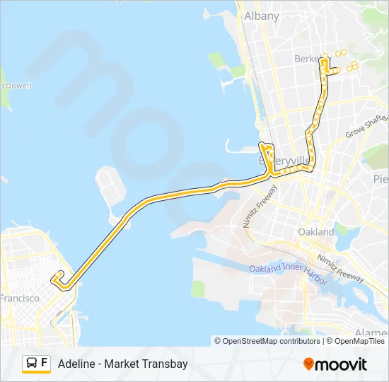 F Bus Line Map