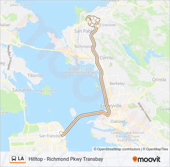 LA Bus Line Map