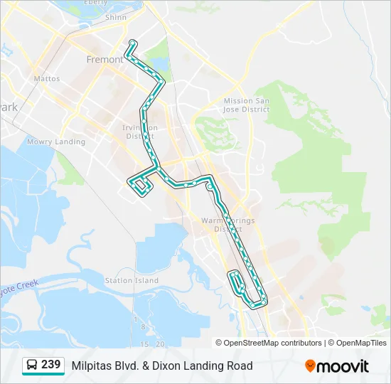239 Bus Line Map