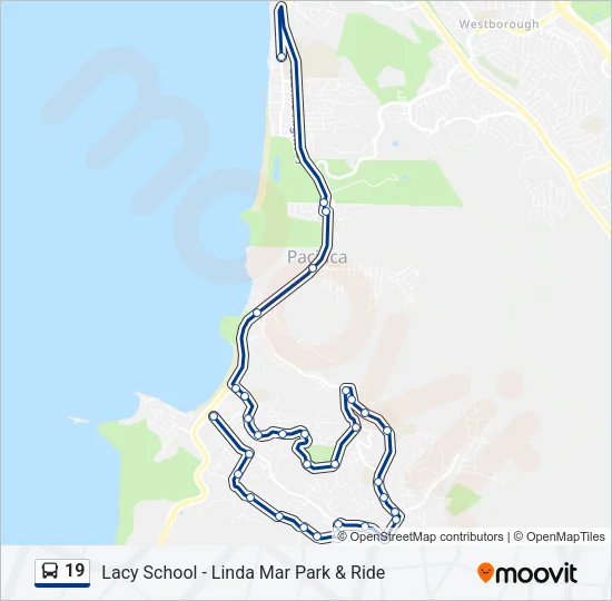 19 Bus Line Map