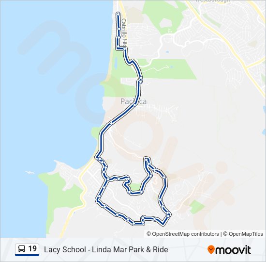 19 bus Line Map