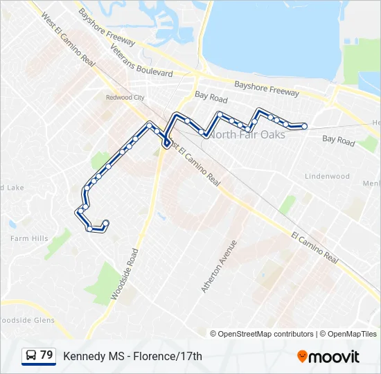 79 Bus Line Map