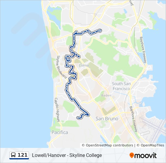 121 Route Schedules Stops Maps Pope Bellevue