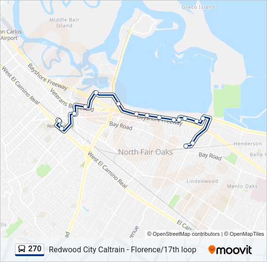 270 Bus Line Map