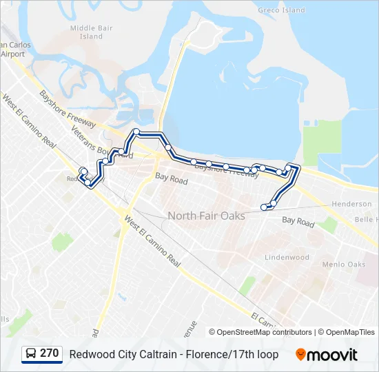 270 Bus Line Map