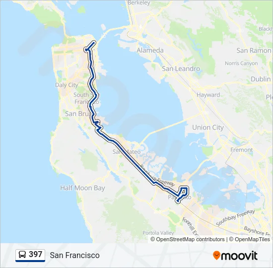 397 Bus Line Map