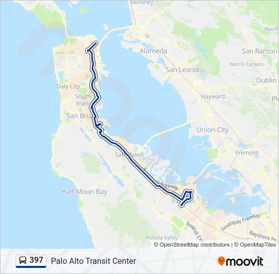 397 Bus Line Map
