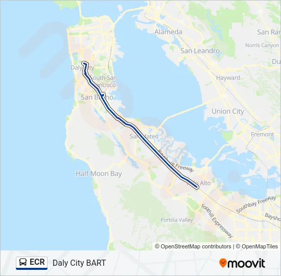 ECR Bus Line Map