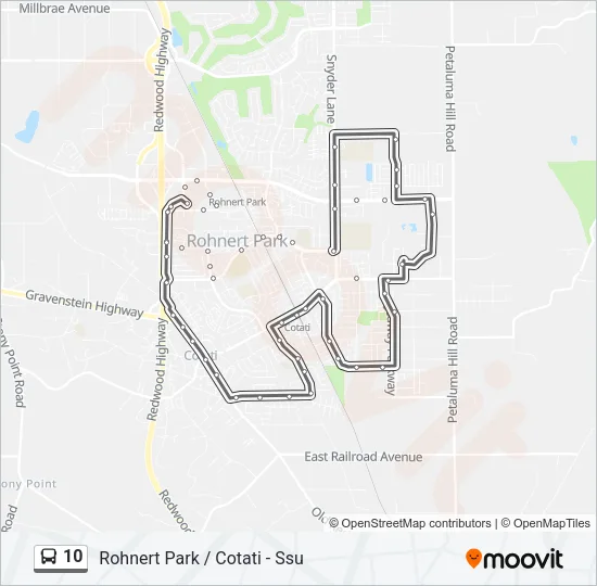 10 Bus Line Map