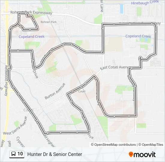 10 Bus Line Map