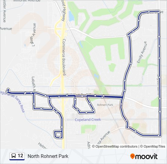 Mapa de 12 de autobús