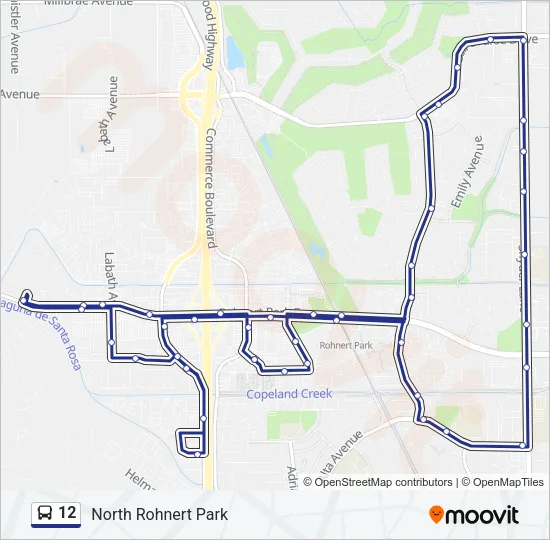 12 Bus Line Map