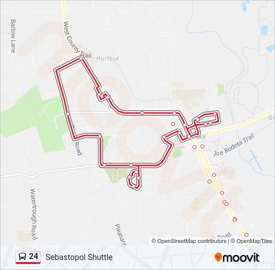 Mapa de 24 de autobús