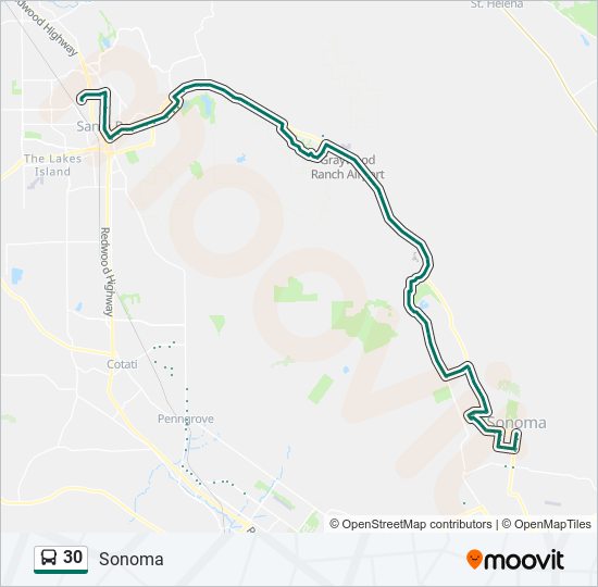 Cct Bus Schedule Route 30 30 Route Schedules Stops Maps Sonoma Updated