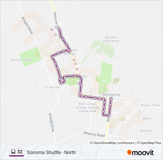 32 bus Line Map