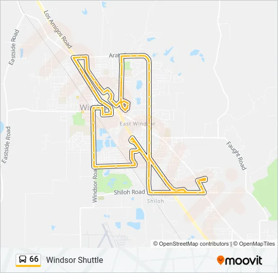66 Bus Line Map