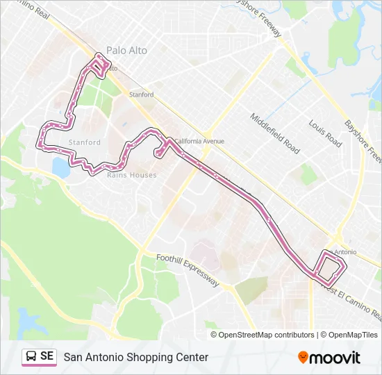SE Bus Line Map