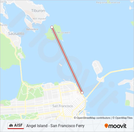 AISF ferry Line Map