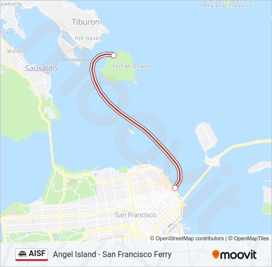 AISF Ferry Line Map
