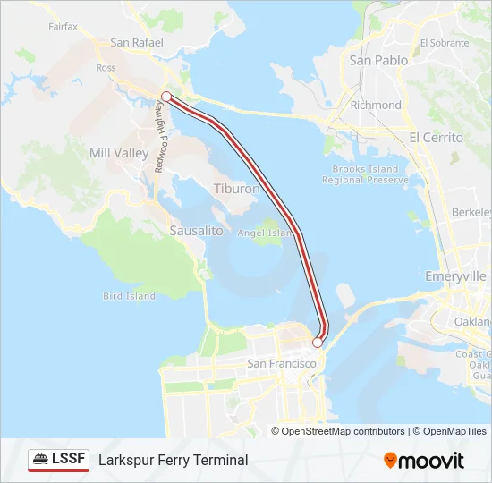 LSSF Ferry Line Map