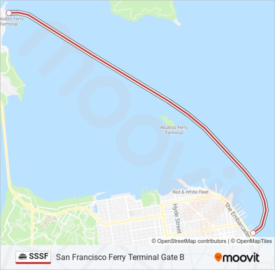 SSSF ferry Line Map