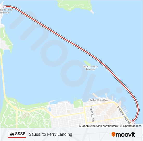 SSSF Ferry Line Map