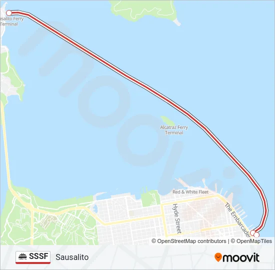 Mapa de SSSF de ferry