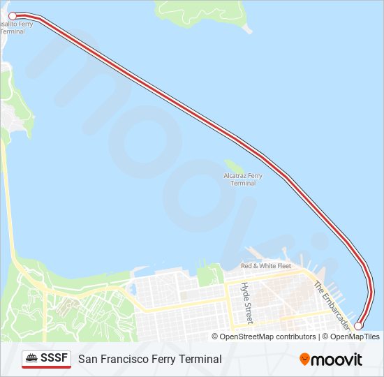 Mapa de SSSF de ferry