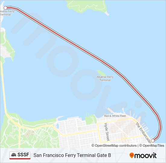 SSSF Ferry Line Map