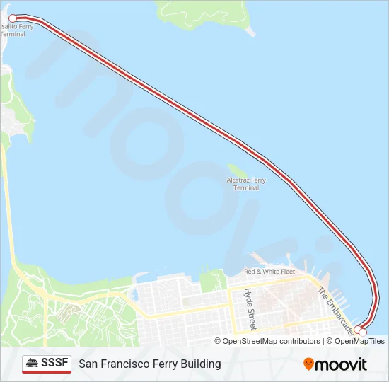 SSSF Ferry Line Map