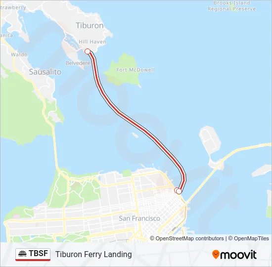 TBSF Ferry Line Map