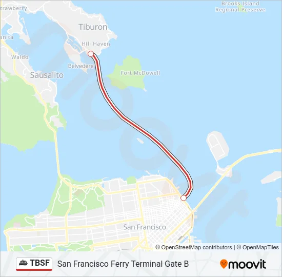 TBSF Ferry Line Map