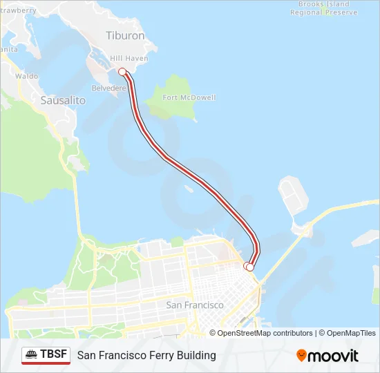 TBSF Ferry Line Map