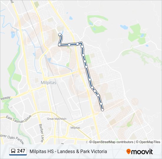 247 Bus Line Map