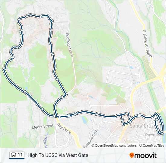 11 Bus Line Map