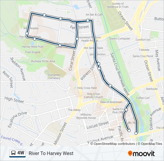 4W Bus Line Map