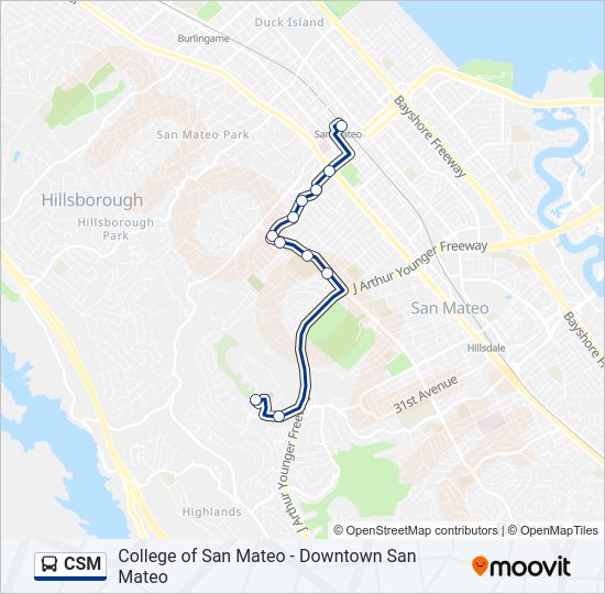CSM Bus Line Map