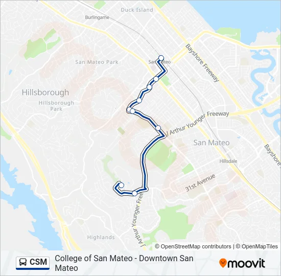 CSM Bus Line Map