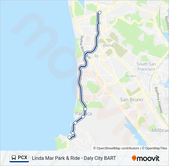 PCX Bus Line Map