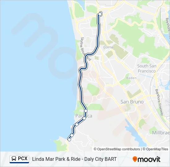 PCX Bus Line Map