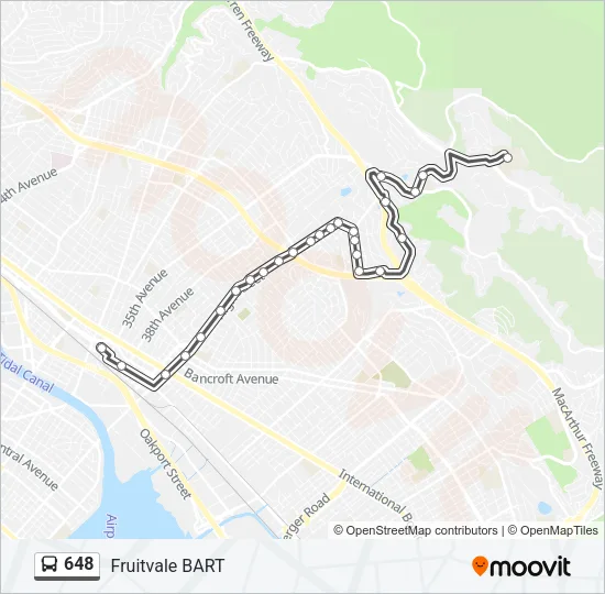 648 Bus Line Map