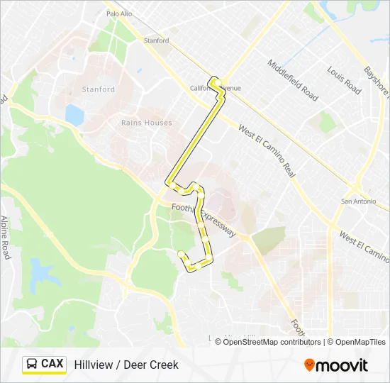 CAX Bus Line Map