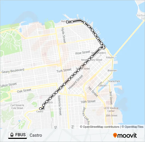FBUS Light Rail Line Map