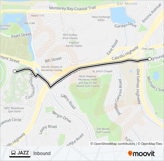 JAZZ bus Line Map