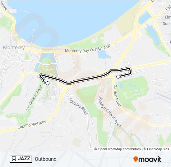 JAZZ Bus Line Map