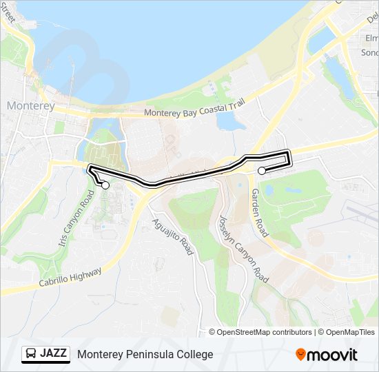 JAZZ Bus Line Map