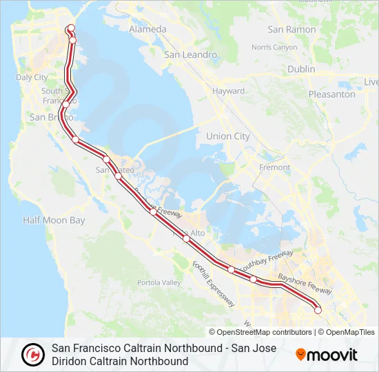 EXPRESS Train Line Map