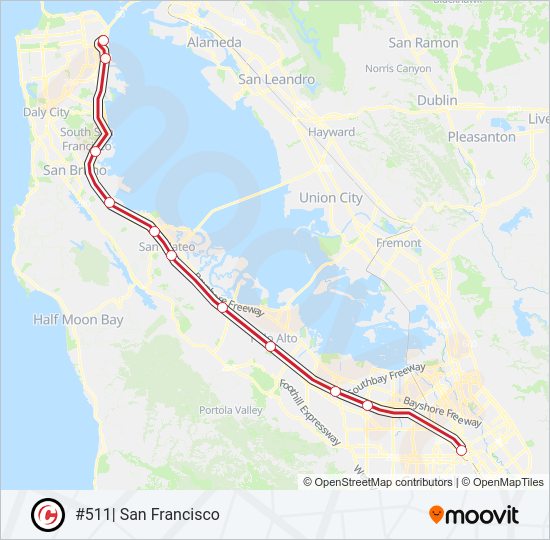 EXPRESS Train Line Map