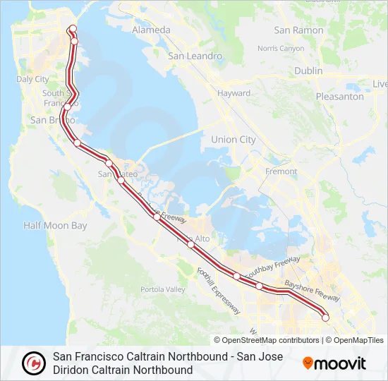 EXPRESS Train Line Map